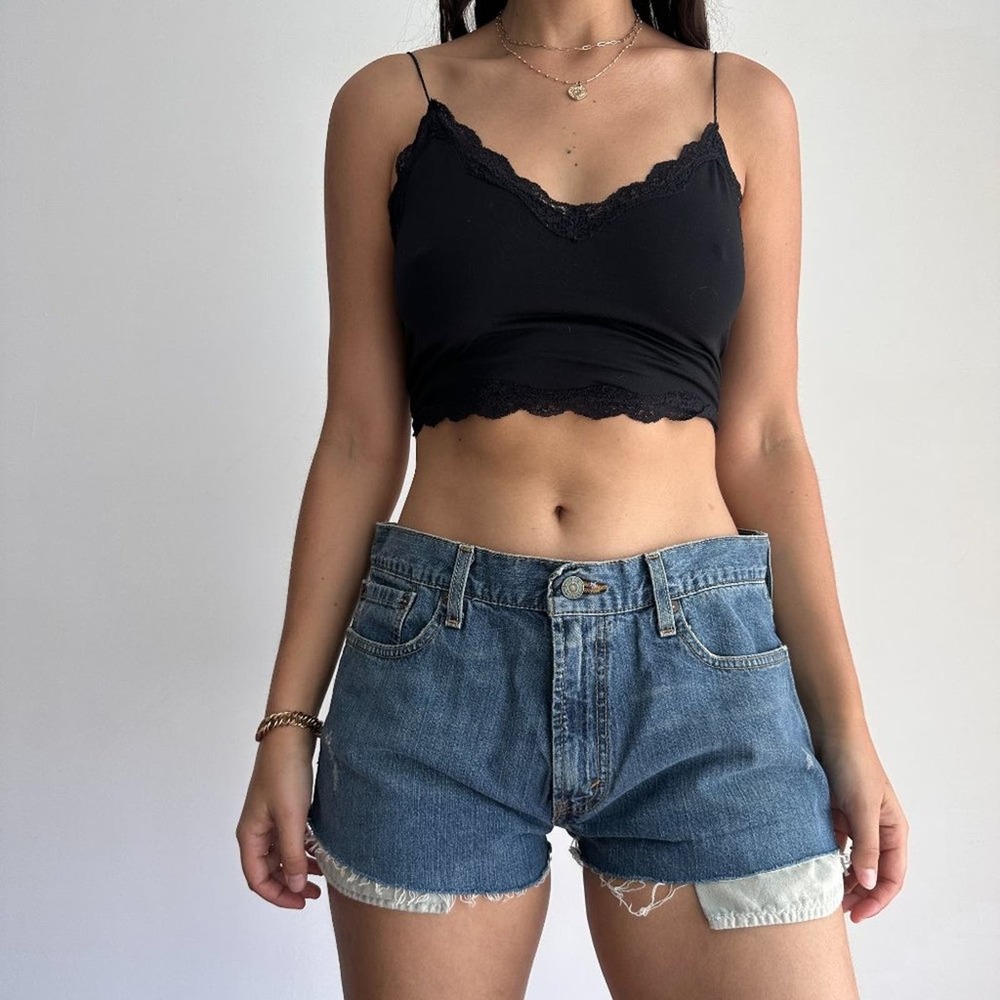 Levi's 527 low rise denim cutoff shorts
